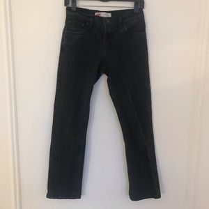 Black Levi straight leg jean
